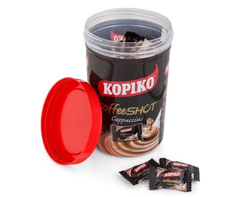 2 x Kopiko Cappuccino Coffee Shot Candy Jar 240g