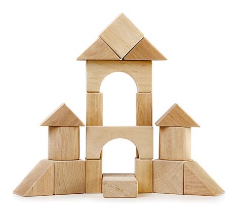 Wooden Building Blocks Castle Stock Photos, Pictures & Royalty-Free ...