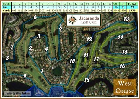 The Florida Golf Course Seeker: Jacaranda Golf Club - West Course