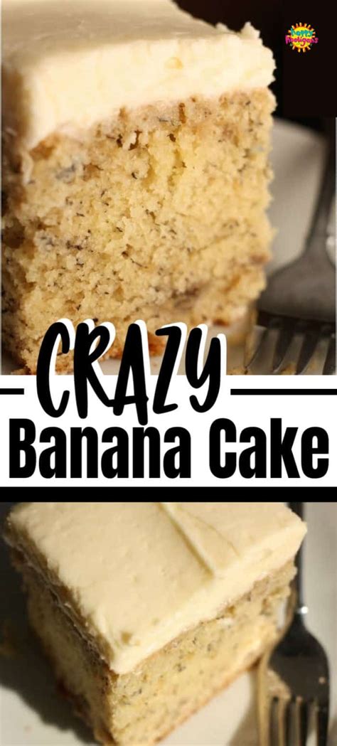 Crazy Banana Cake with Cream Cheese Icing - Happy Hooligans