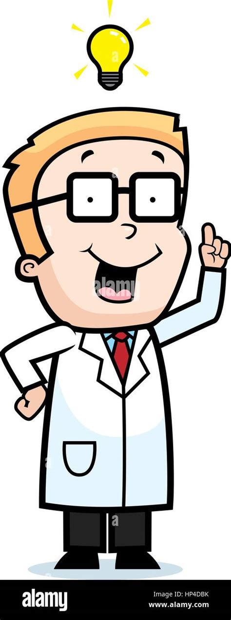 A happy cartoon kid scientist with an idea Stock Vector Image & Art - Alamy