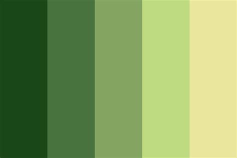 Aesthetic Green Color Palette