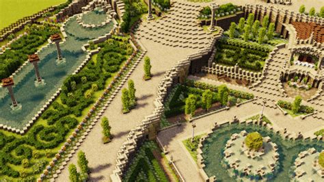 Villa and Gardens Minecraft Map | Minecraft garden, Minecraft projects, Garden