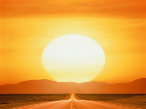 Sunset With Road Background For PowerPoint, Google Slide Templates - PPT Backgrounds