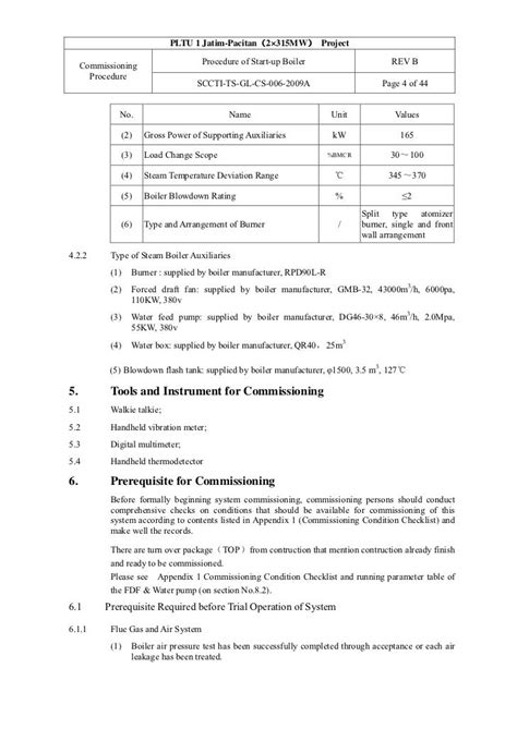 Steam Boiler: Steam Boiler Blowdown Procedure