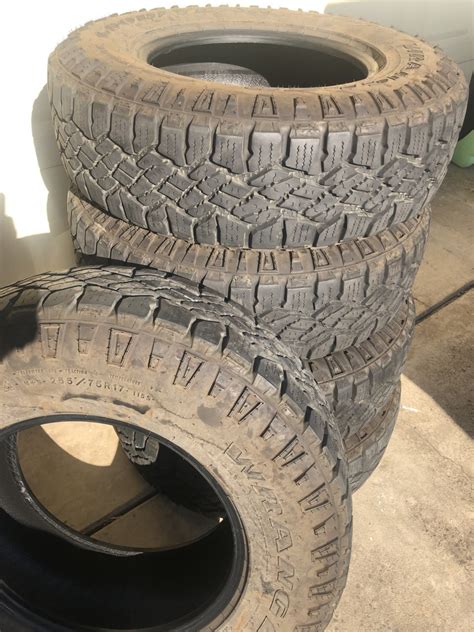 Set of 5 used 255/75/17 Wrangler Duratrac | Tacoma World