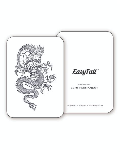 Fierce Dragon Semi-Permanent Tattoo | EasyTatt™