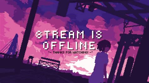 Cute Twitch Offline Banner animated Pixel Art Static | Etsy