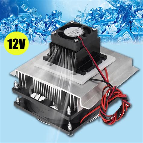 Cool Accessories 12V 6A 60W Thermoelectric Peltier Refrigeration Cooling System Kit Cooler High ...