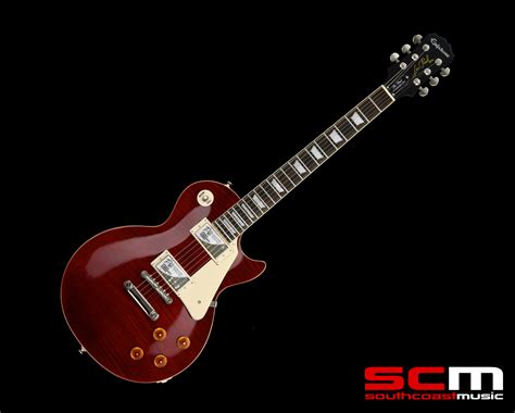 EPIPHONE LES PAUL STANDARD PLUSTOP PLUS TOP PRO WINE RED ELECTRIC ...