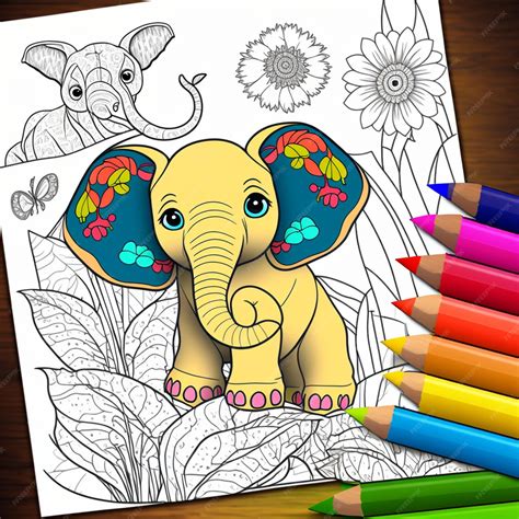 Premium AI Image | An Amazing Coloring Book of Animals for Kids AI