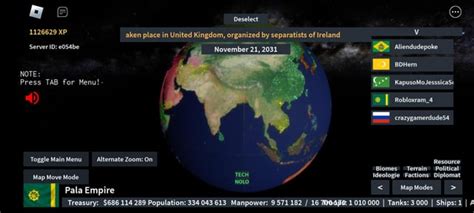 Formed the Pala Empire (took a while due to a comoros player trolling ...