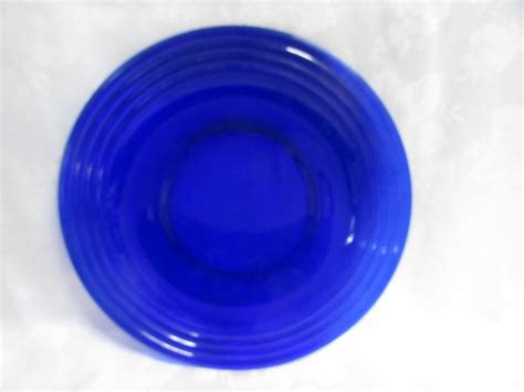 Hazel Atlas Moderntone Platonite Cobalt Blue 10 1/2” Sandwich Serving Plate MINT | eBay