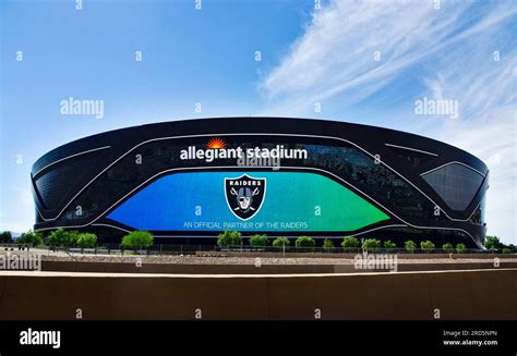 Allegiant Stadium, home of the NFL Raiders football team in Las Vegas, Nevada Stock Photo - Alamy