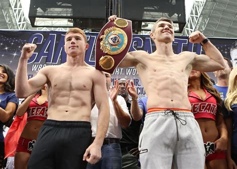 Canelo Alvarez vs. Liam Smith weigh-in results, photos & video ...