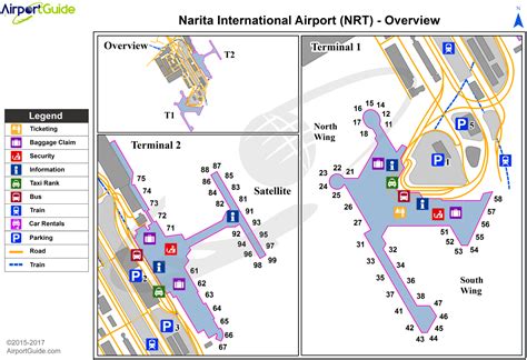 Tokyo - Narita International (NRT) Airport Terminal Map - Overview | Airport map, Salt lake city ...