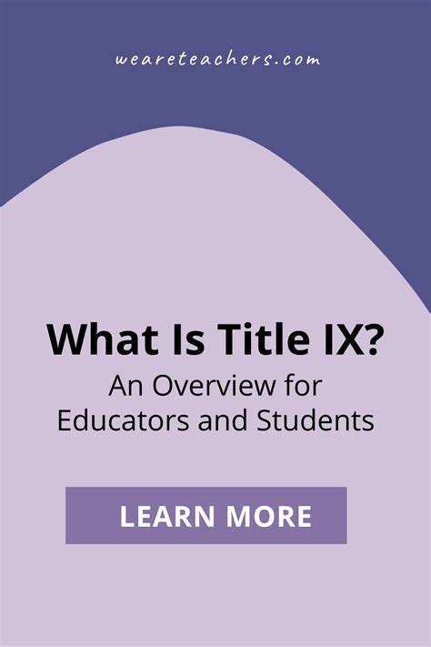 What Is Title IX? An Overview for Educators and Students