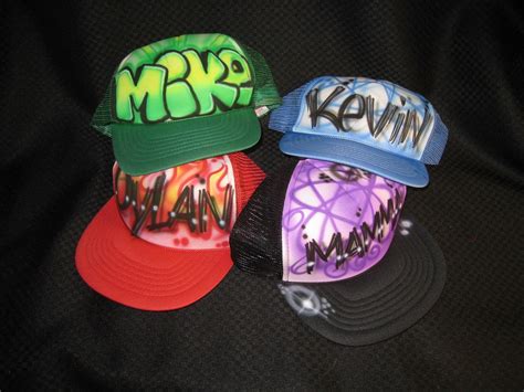 Custom Airbrush Adjustable Trucker Hats | Etsy