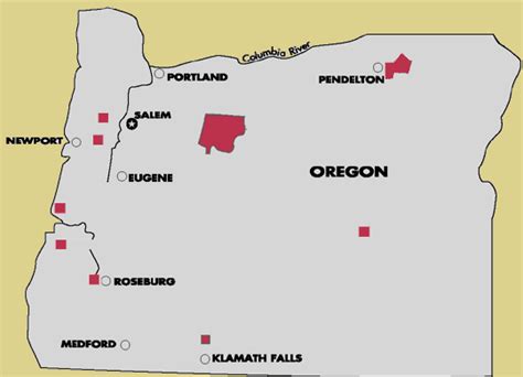 Oregon Indian Reservations Map - China Map Tourist Destinations