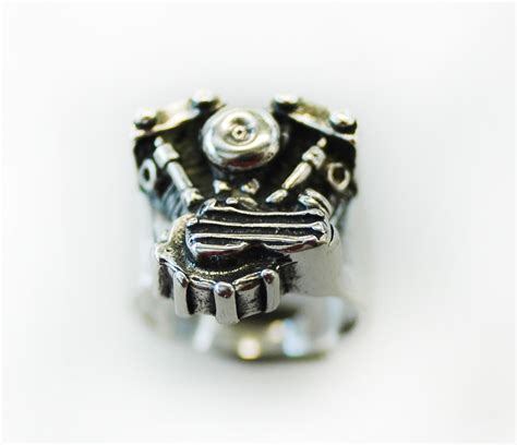 Knucklehead Engine Motorcycle Ring – HI Octane Jewelry | Hot Rod Rings