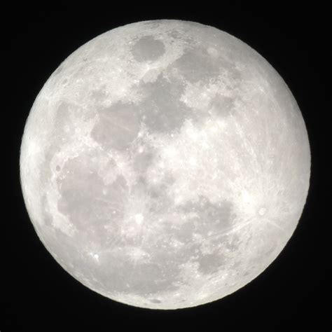 Full moon, as seen through a 6" telescope last night : r/pics