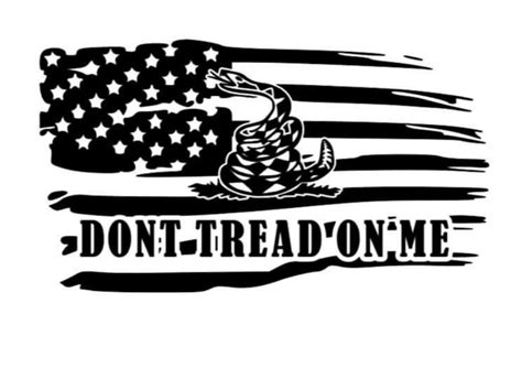 Don't Tread On Me Flag Decal | Etsy