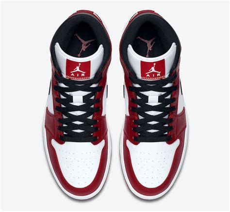 Air Jordan 1 Mid Chicago White Heel 554724-173 Release Date - SBD