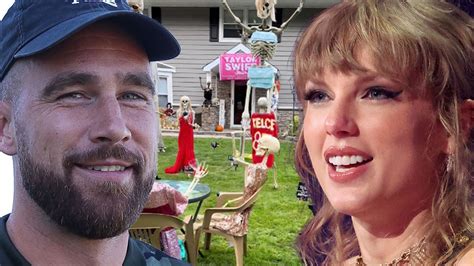 Taylor Swift y Travis Kelce: las decoraciones de esqueletos causan sensación en Halloween ...