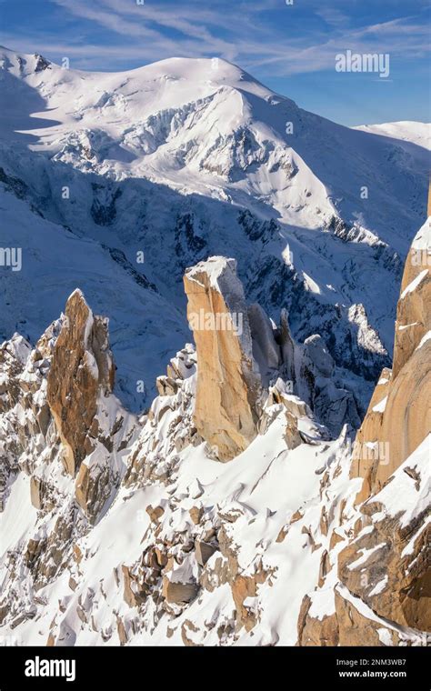 France, view from Aiguille du Midi Stock Photo - Alamy