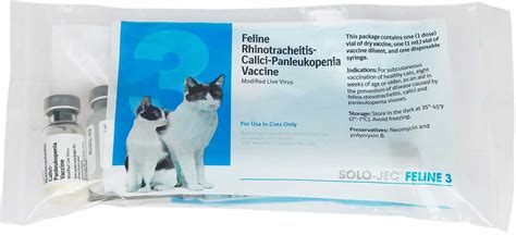 Solo-Jec Feline 3 Cat Vaccine Boehringer Ingelheim - Cat Vaccines ...