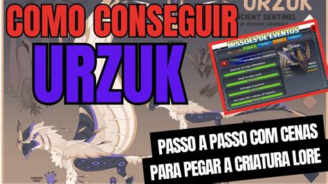 Missão do Urzuk evento Lore | aprenda como fazer missões para pegar URZUK - Creatures of Sonaria ...