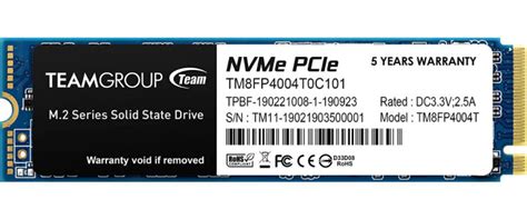 TEAMGROUP MP34 4TB with DRAM SLC Cache 3D NAND TLC NVMe 1.3 PCIe Gen3x4 M.2 2280 Internal SSD ...