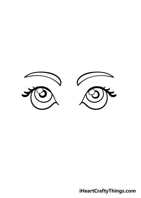 Cartoon Eyes Drawing - How To Draw Cartoon Eyes Step By Step