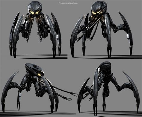 spider robot concept, Tsvetomir Georgiev in 2022 | Robot concept art ...