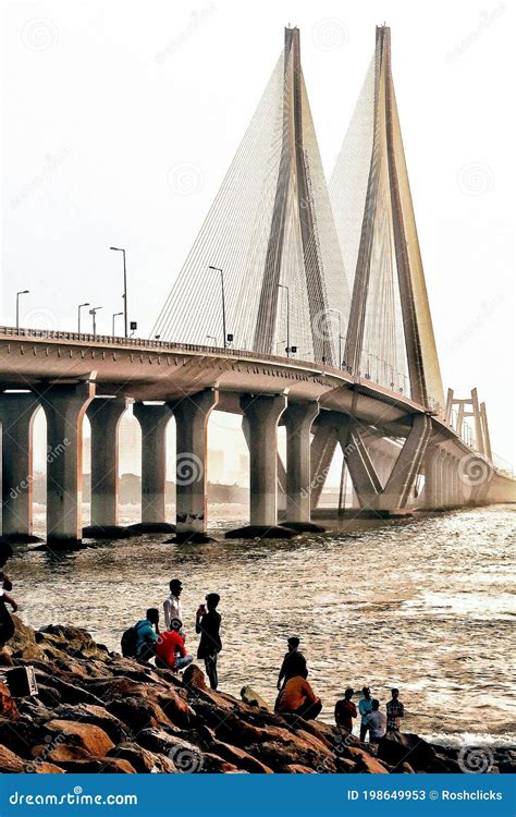 Bandra Worli Sea Link Bridge Mumbai India Editorial Stock Photo - Image of bridge, link: 198649953