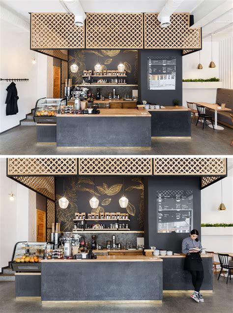This Ukrainian Coffee Shop Has Touches Of Gold Throughout | CONTEMPORIST