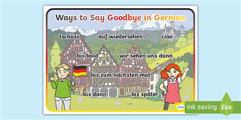 👉 Goodbye in German Display Poster (teacher made)