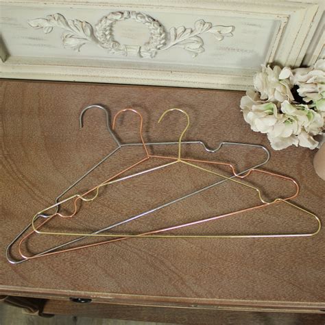 Set of Three Metal Coat Hangers - Melody Maison®