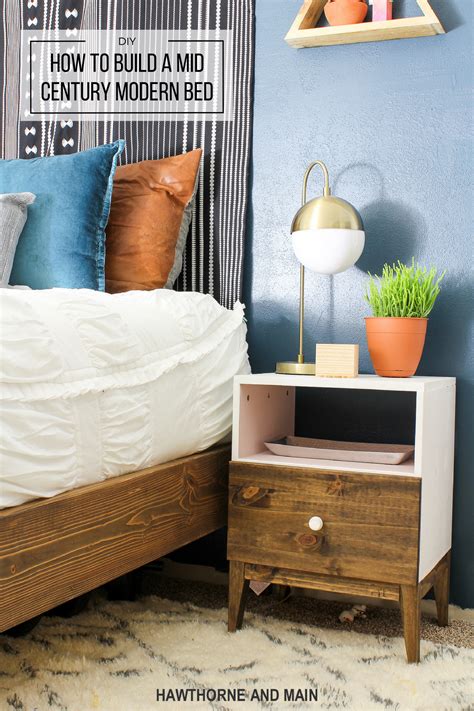 DIY Mid Century Modern Bed – HAWTHORNE AND MAIN