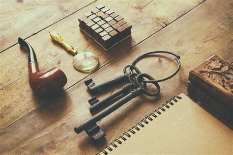 Detective concept. Private Detective tools — Stock Photo © tomert ...