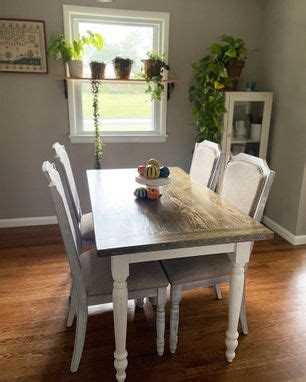 Buy Hand Made Grimmway Farmhouse Style Dining Table - White Farmhouse Dining Table, made to ...