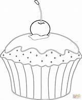 Muffin Mit Kirsche  Super Coloring Cupcake coloring Pages Coloring sketch template
