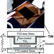 Titanium nitride thin film as a novel charge collector in TCO-less dye-sensitized solar cell ...