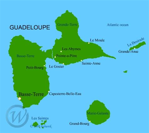 Map of Guadeloupe