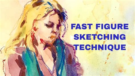 Figure sketching - fast drawing techniques with oil pastels and watercolor | Figure sketching ...