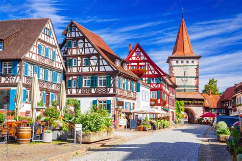 Foto de Gengenbach, Germany - Old beautiful town in Schwarzwald (Black Forest) do Stock | Adobe ...