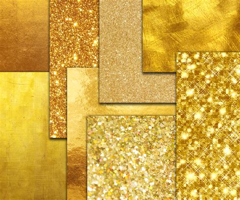 Gold Foil Digital Paper (30006) | Backgrounds | Design Bundles