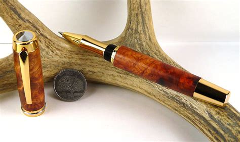 Amboyna Burl Chairman Rollerball Pen