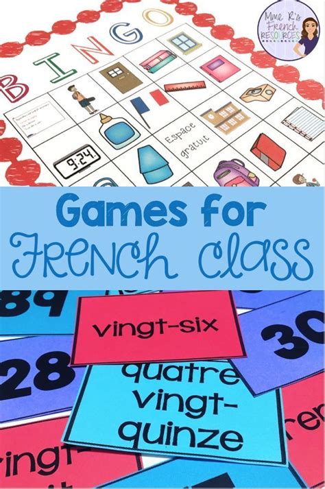 French games for Core and Immersion - Mme R's French Resources | French ...