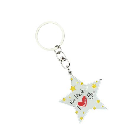 The Peak I Love You Star Keychain(White) - I-Dragon World Limited